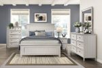 Classic White Finish Bedroom Nightstand of 2 Drawers Storage 1pc Modern Furniture Farmhouse Style Bedside Table