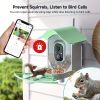 Smart Bird Feeder With Camera, AI Identify Bird Species & Solar Panel, Bird Watching Camera, Auto Capture Bird Video, Instant Bird Arrival Alert, Live