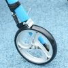 Rollator Walker with Seat and Backrest, Height Adjustable Aluminum Rolling Walker with 10'' Front Wheels, Storage Bag, Lightweight Mobility Walking Ai