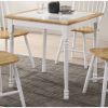 Natural and White Dining Table
