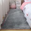 Nordic Silk Wool Carpet; Living Room Sofa Coffee Table Blanket; Bedroom Bedside Soft Full Room Plush Floor Mat