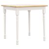 Natural and White Dining Table