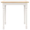 Natural and White Dining Table
